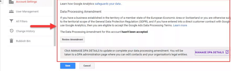 Universal Analytics - Data Processing Terms