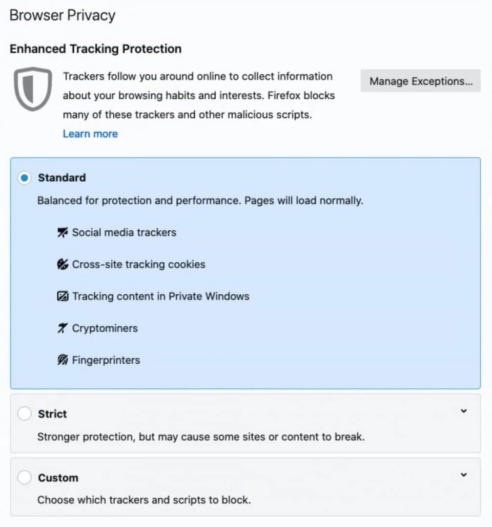 firefox browser clear cookies and cache