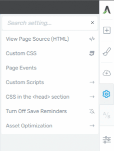 Thrive Architect Advanced Settings