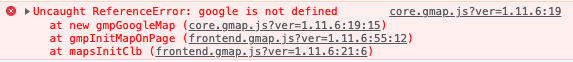 Google Maps - Not all Map scripts blocked