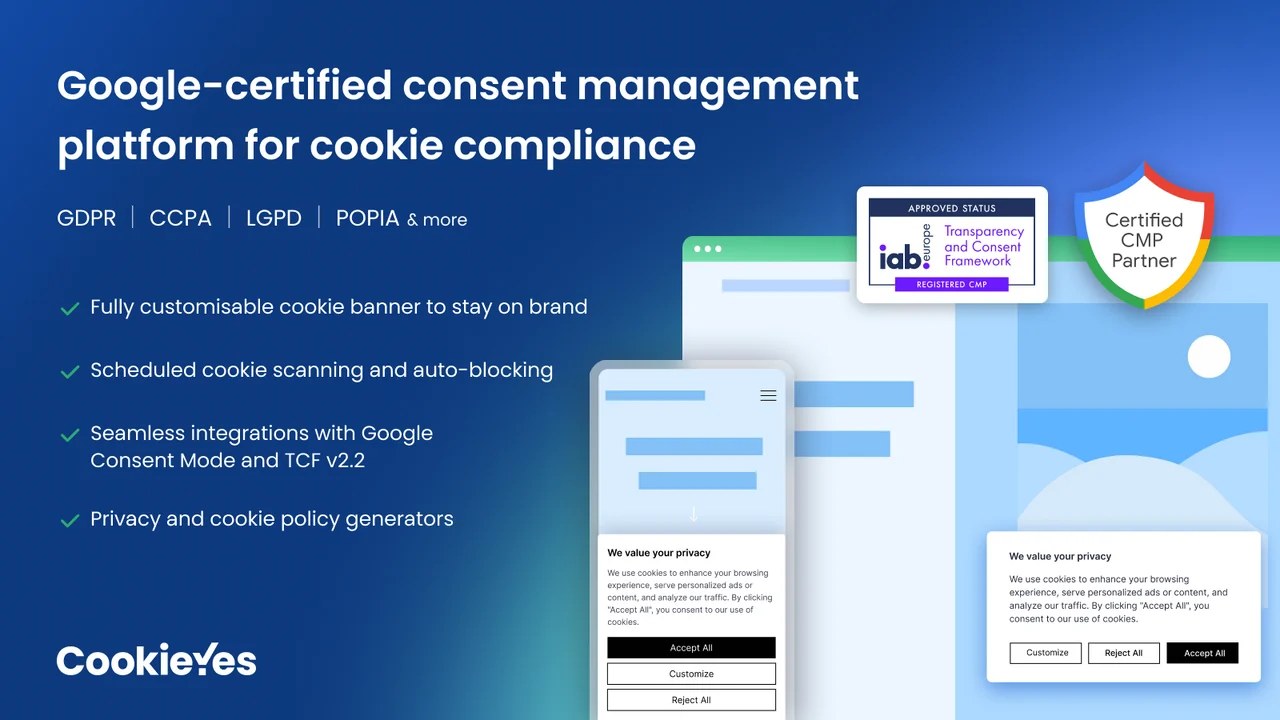 The CookieYes app on the Shopify App Store