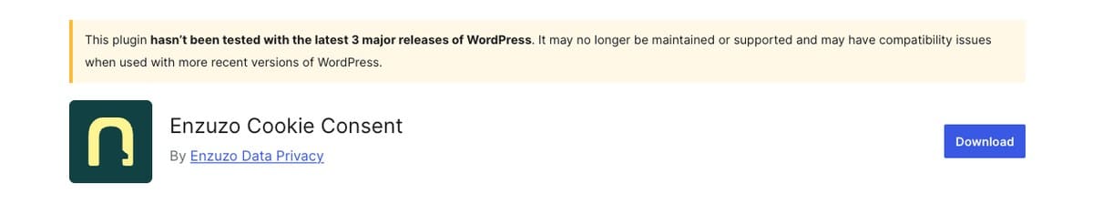The Enzuzo plugin on WordPress.org